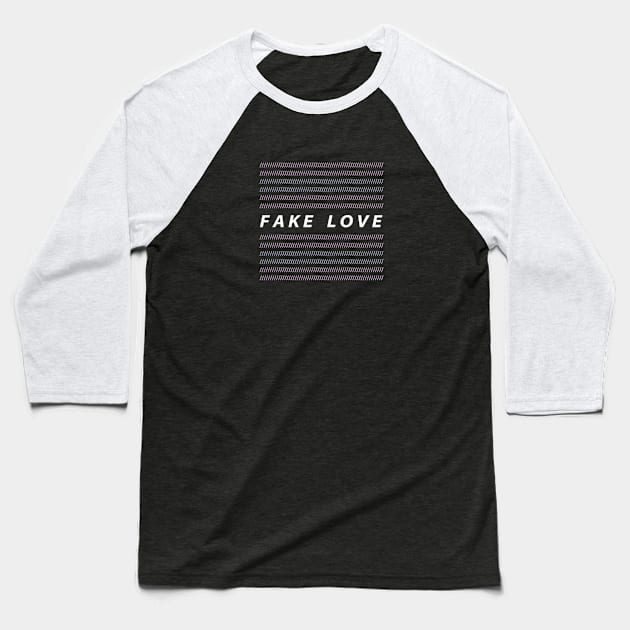 FAKE LOVE AREA Baseball T-Shirt by katamaknya